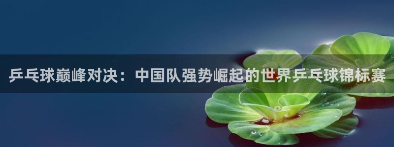 上海五星体育直播上海三打一：乒乓球巅峰对决：中国队强势崛起的世界乒乓球锦标赛